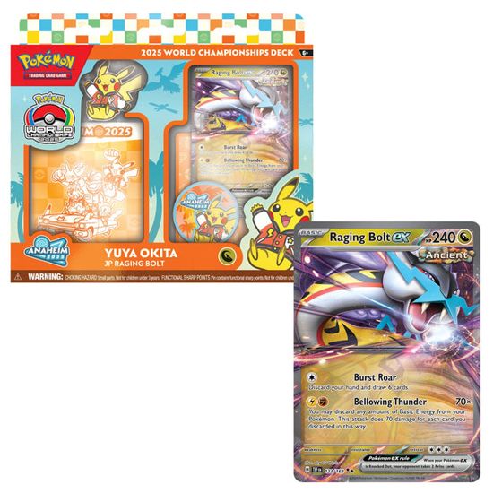 Pokémon TCG 2025 World Championships Deck JP Raging Bolt (inglés)